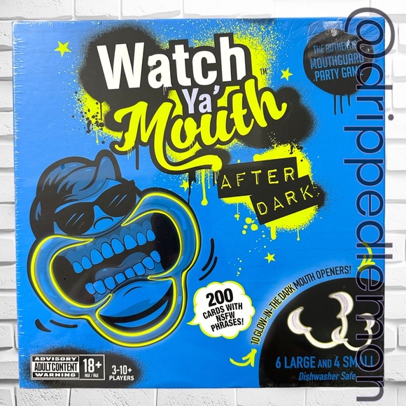🆕 Watch Ya Mouth AFTER DARK ADULT Edition Party Game Glow in the Dark 200 Cards - Picture 3 of 4